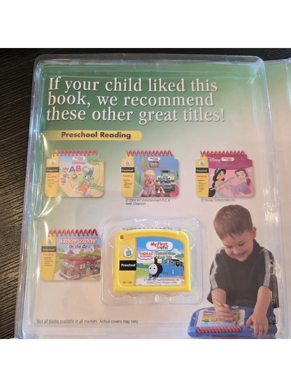 LeapFrog My First LeapPad Thomas School Trip And The Wiggles Book Cartridge Lot